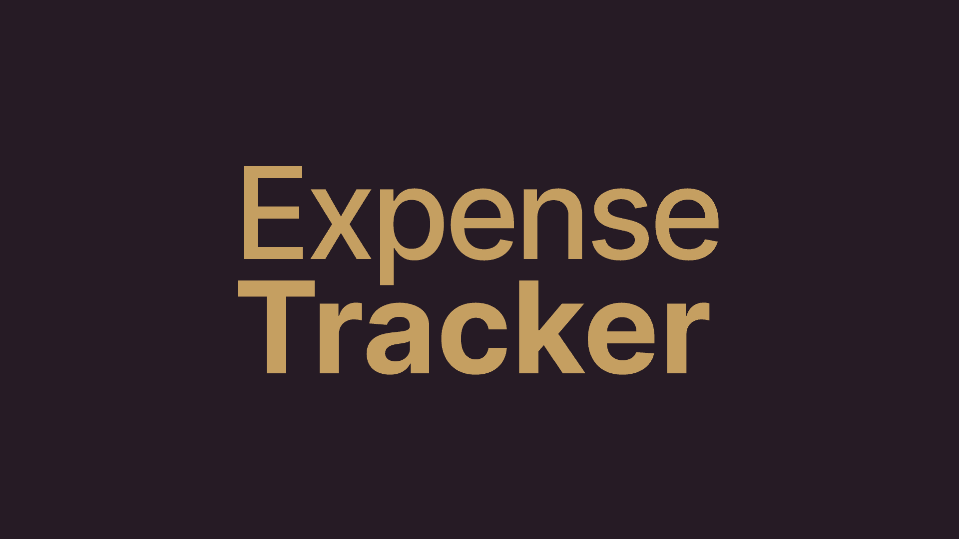 Expense Tracker Thumbnail